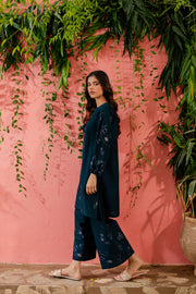 Willow 2Pc - Embroidered Khaddar Dress - BATIK