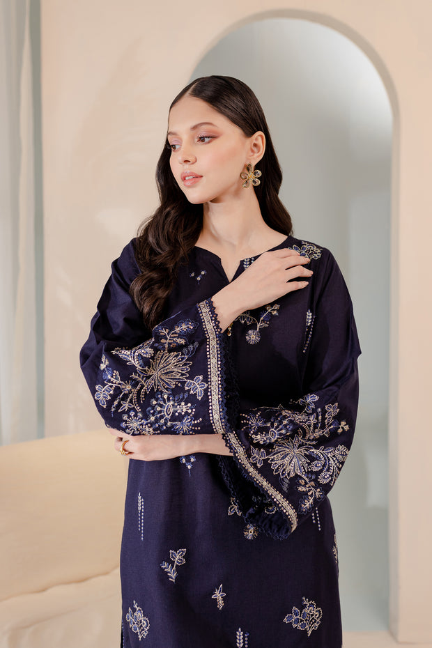 Raina 2Pc - Embroidered Karandi Dress - BATIK