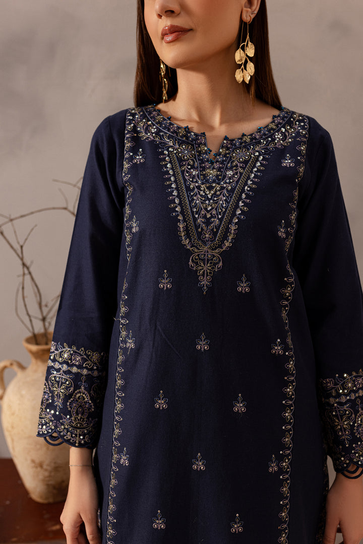 Rhea 2Pc - Embroidered Khaddar Dress - BATIK