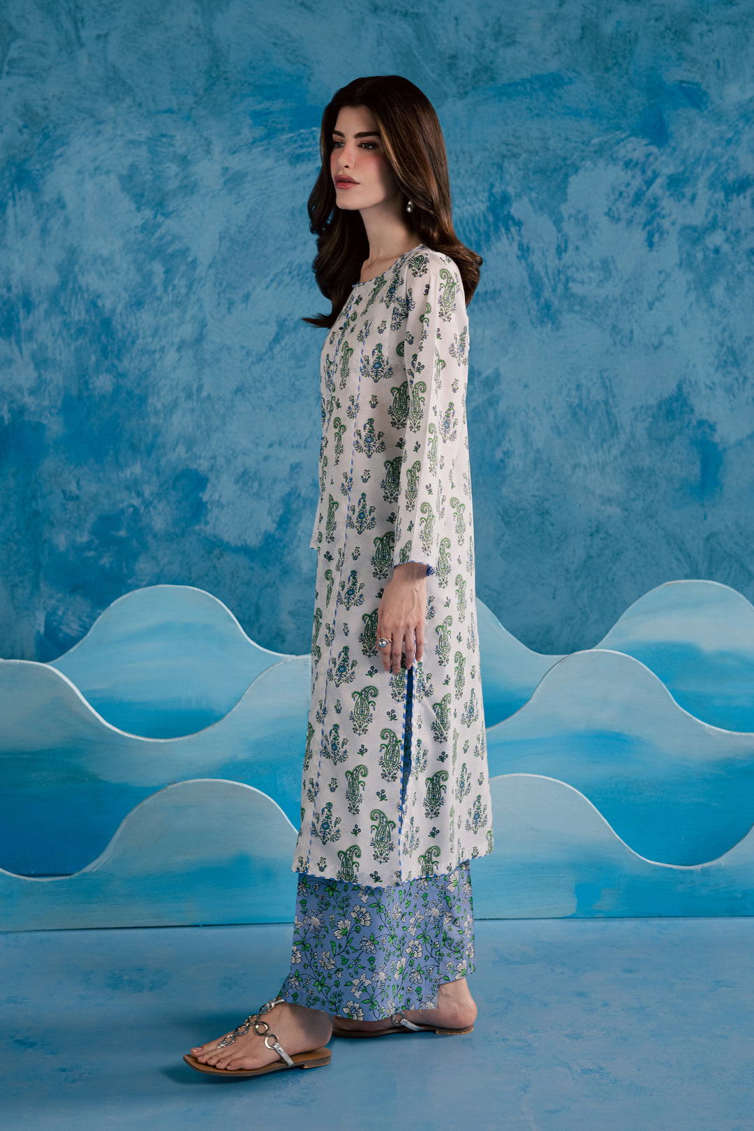 Purple Julie 2Pc - Printed Lawn Dress