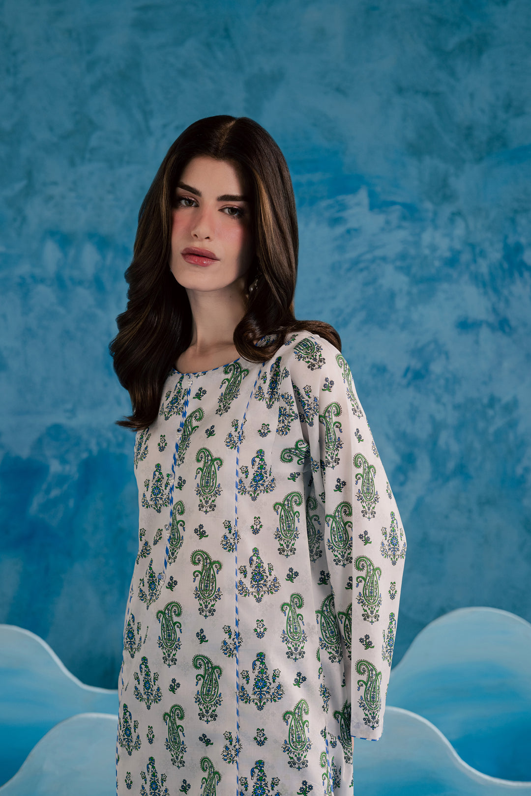 Purple Julie 2Pc - Printed Lawn Dress
