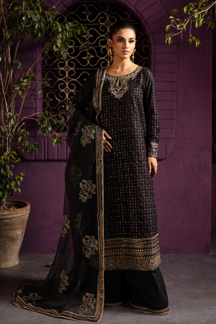 Aylin 3Pc - Embroidered Solid Dress - BATIK
