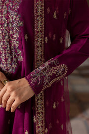 Astro 3Pc - Embroidered Khaddar Dress