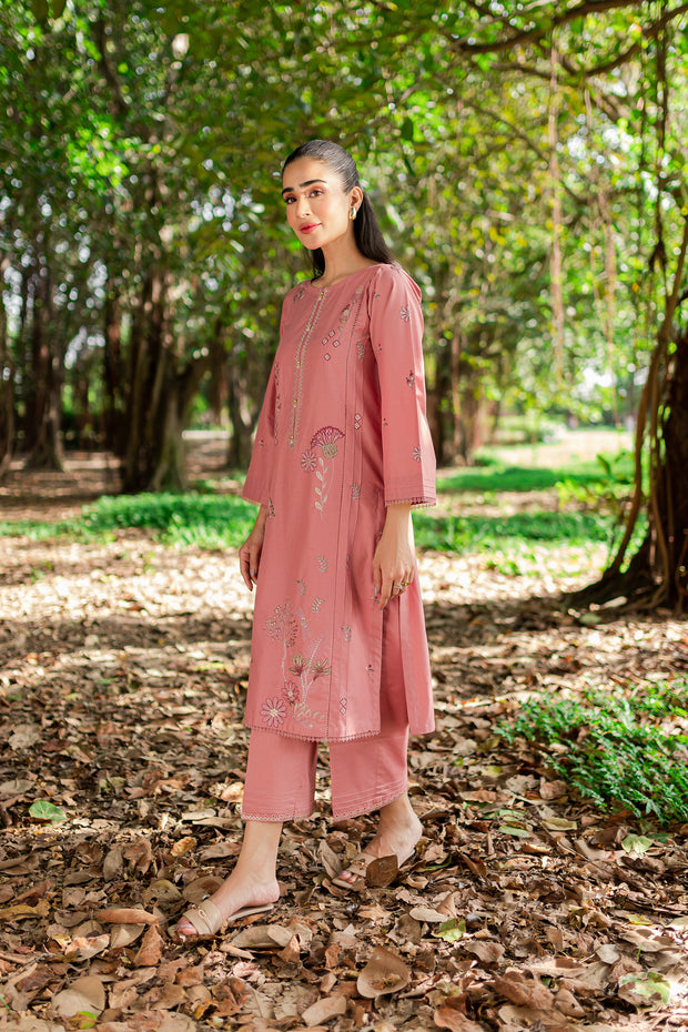 Quartz 2Pc -  Embroidered Cambric Dress - BATIK