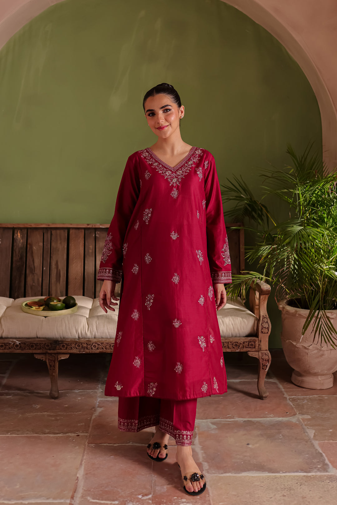 Maniya 2Pc - Embroidered Lawn Dress - BATIK