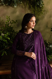 Purple Felix 3Pc - Embroidered Lawn Dress - BATIK