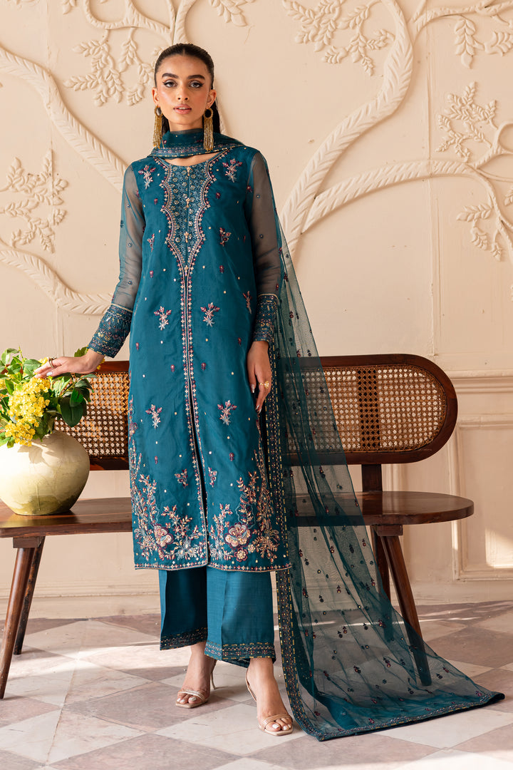 Sanaz 3PC - Embroidered Luxe Pret