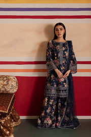 Blue Bano 3Pc - Printed Lawn Dress - BATIK