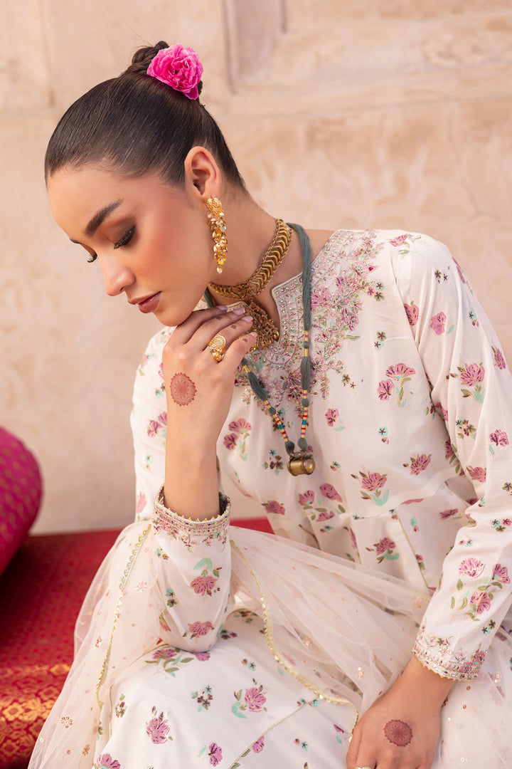 Nayab 3Pc- Printed Lawn Dress