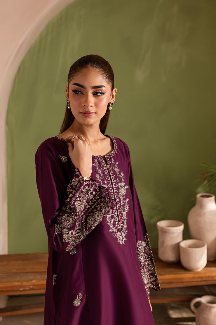 Sheen Glaze 2Pc - Embroidered Lawn Dress - BATIK