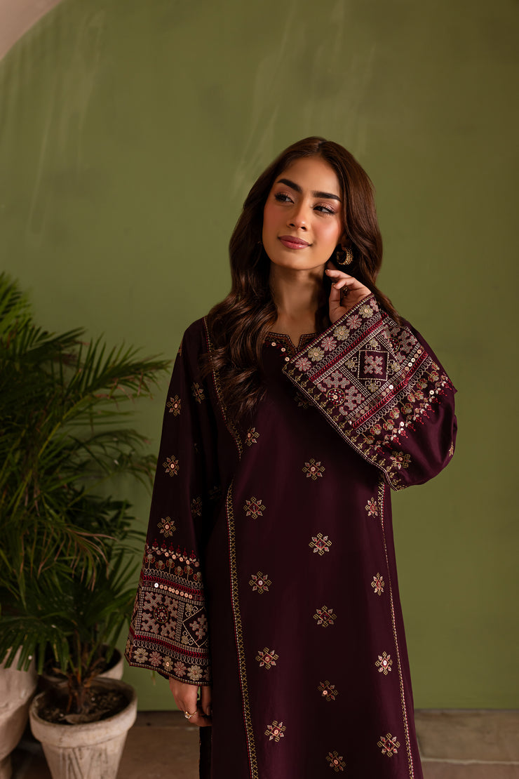 Imperial 2Pc - Embroidered Lawn Dress - BATIK