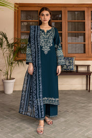 Amari 3Pc - Embroidered Khaddar Dress - BATIK