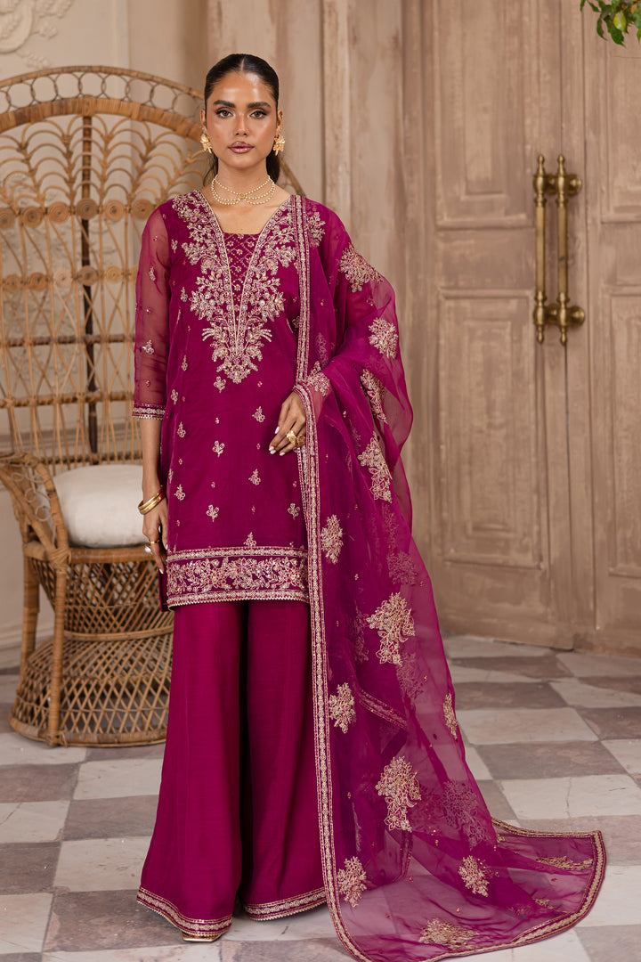 Eriza 3Pc - Embroidered Luxe Pret