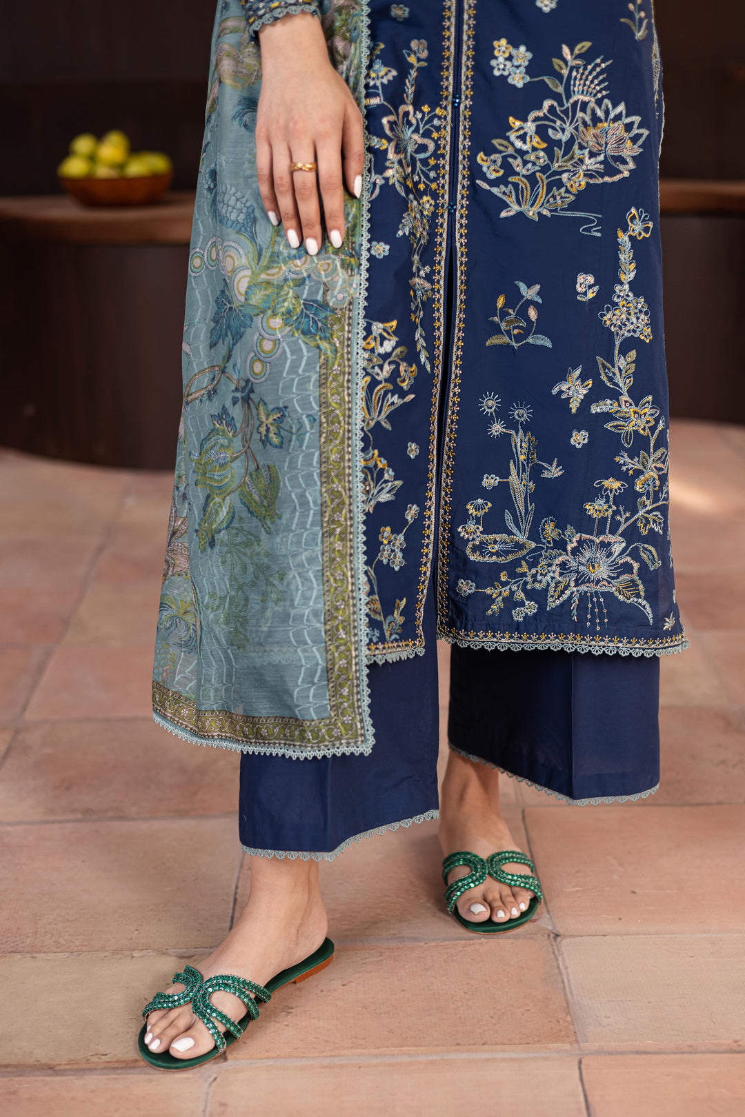 Jahaan 3Pc - Embroidered Lawn Dress