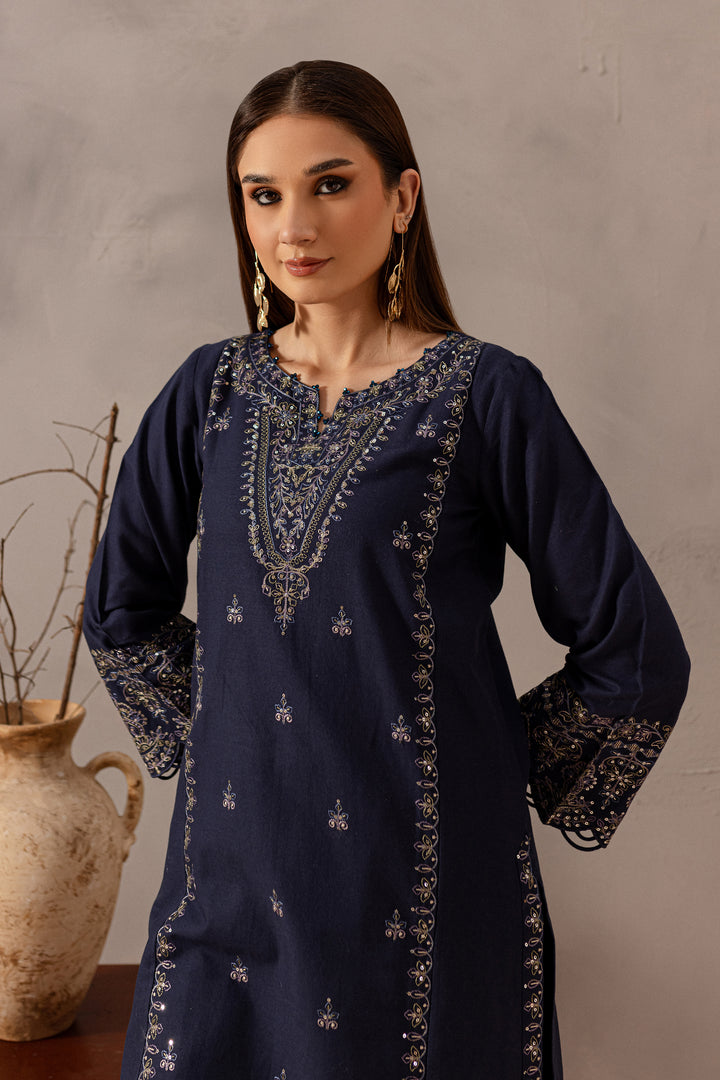 Rhea 2Pc - Embroidered Khaddar Dress - BATIK