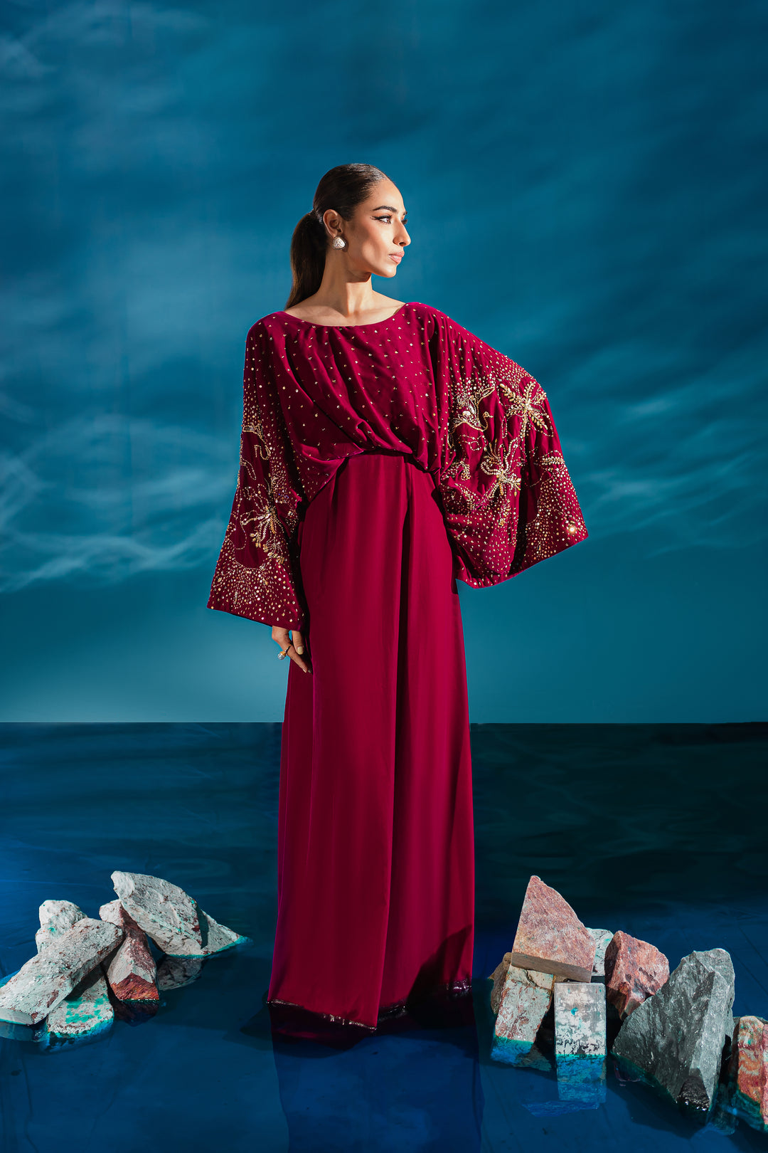 Fog 1Pc - Formal Velvet Maxi - BATIK