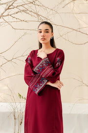 Vinaya 2Pc - Embroidered Karandi Dress - BATIK