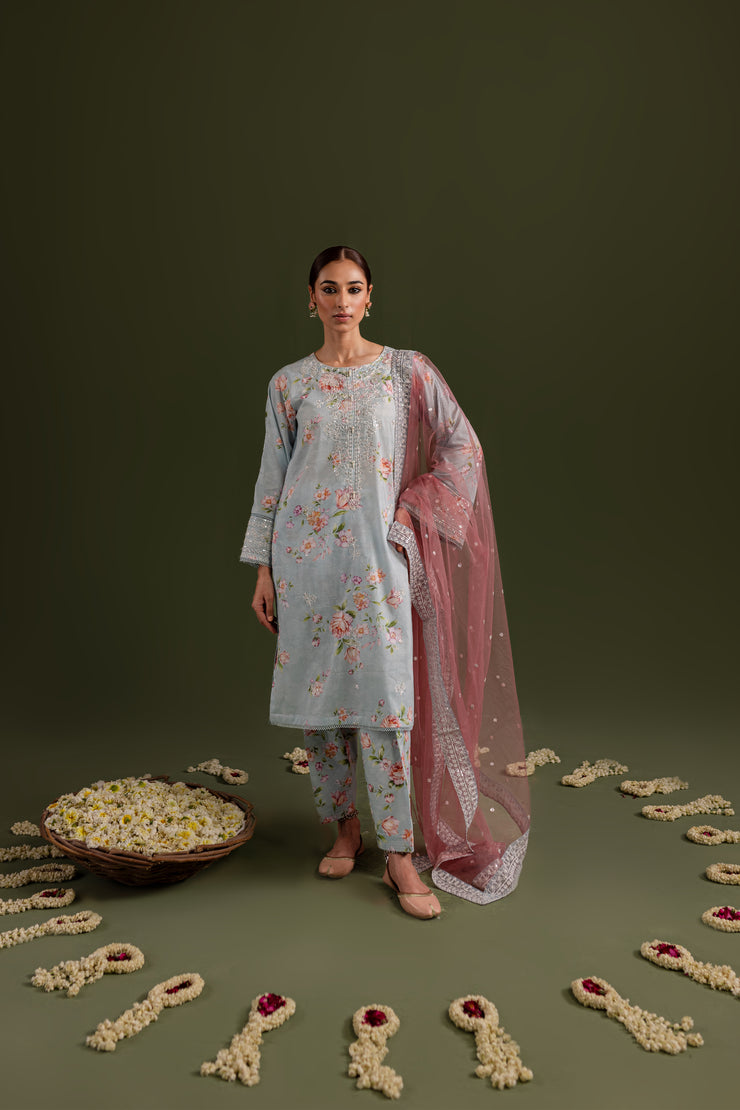 Zeev 2Pc - Printed Lawn Dress - BATIK