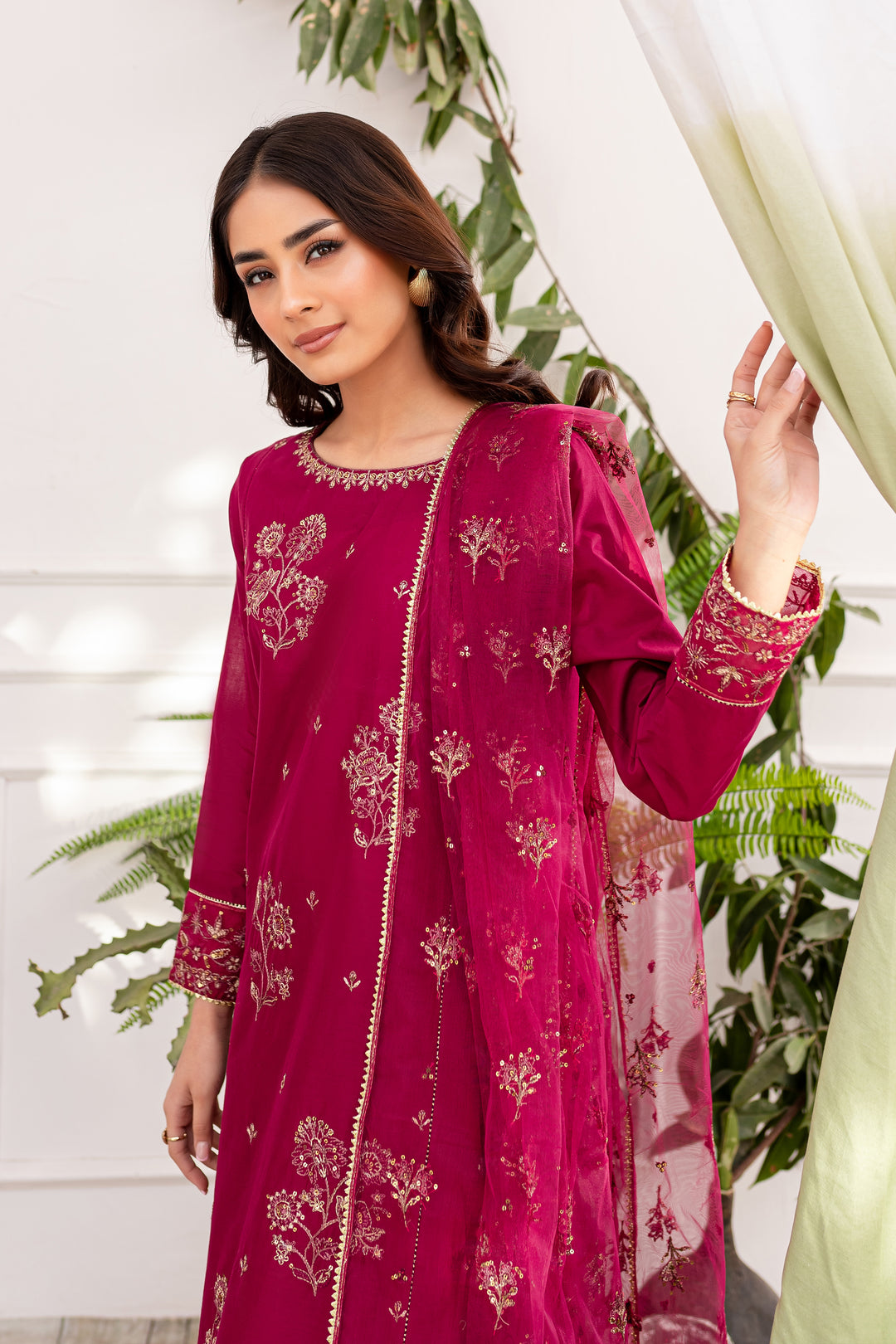 Sakura 3pc - Embroidered Lawn Dress - BATIK