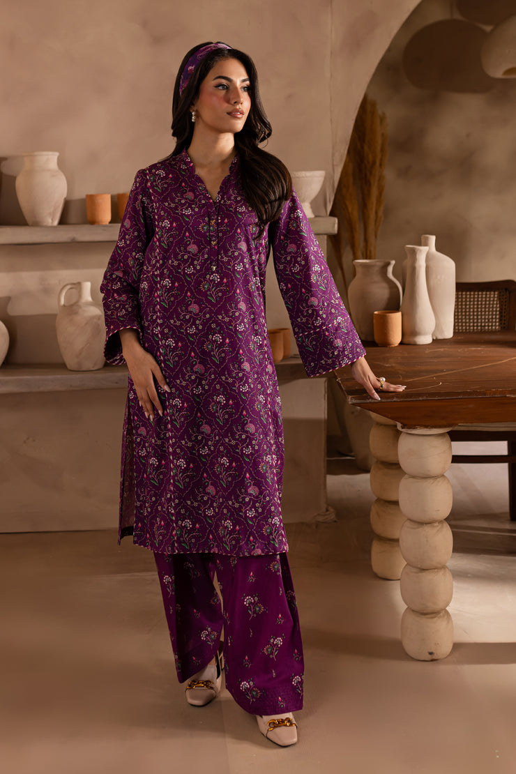 Mufasa 2Pc - Printed Khaddar Dress