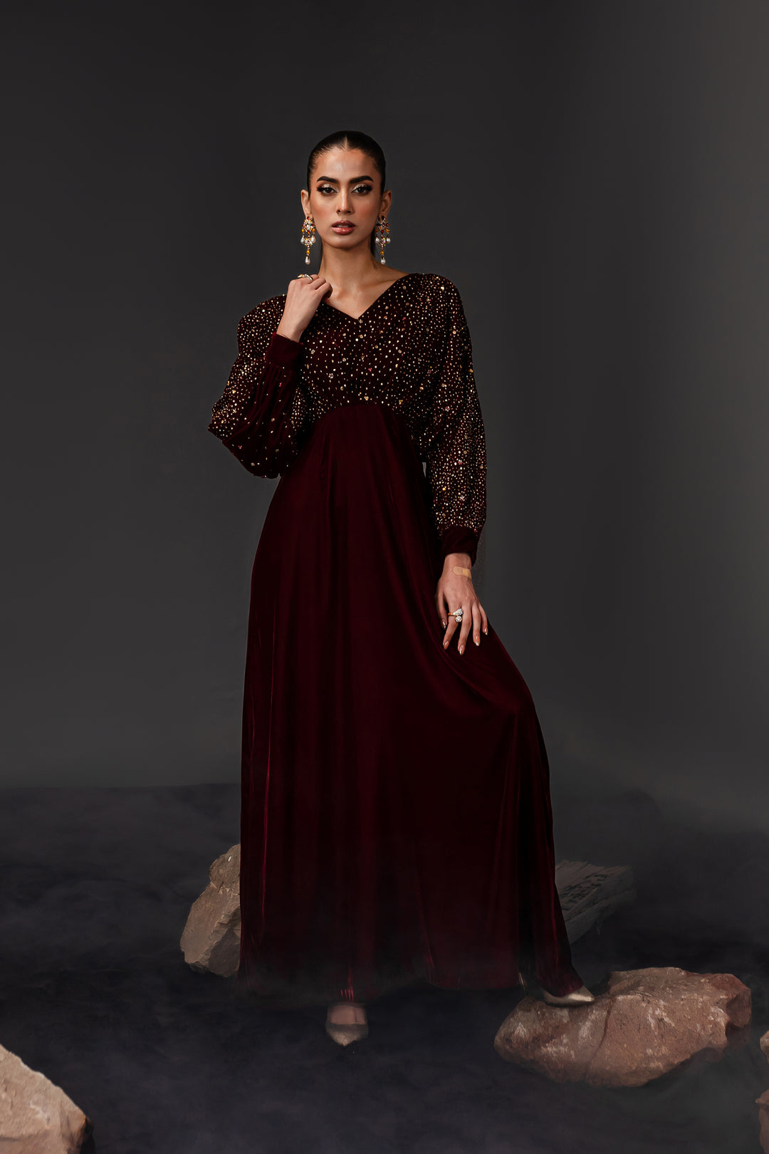 Groot 1Pc - Formal Velvet Maxi - BATIK