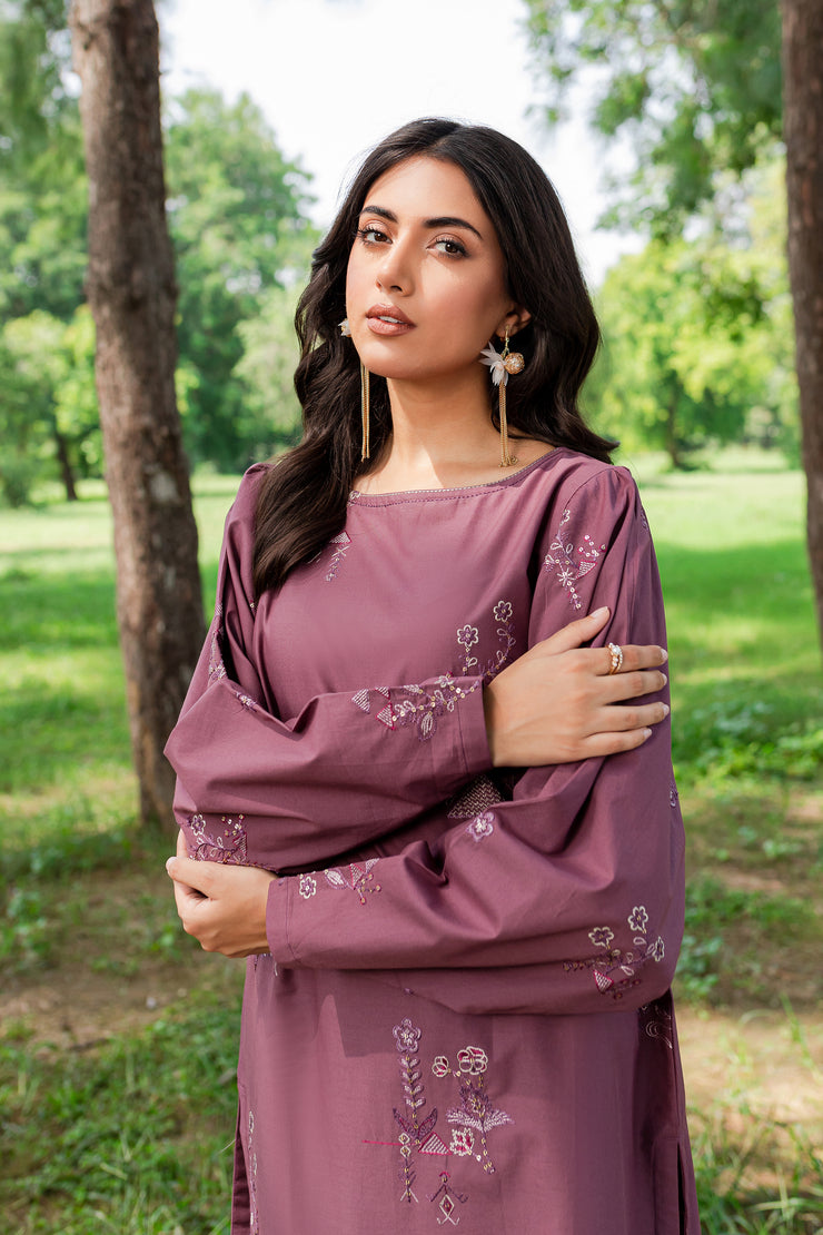 Frost 2Pc -  Embroidered Cambric Dress - BATIK