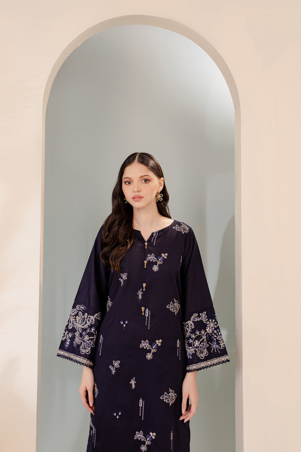 Raina 2Pc - Embroidered Karandi Dress - BATIK