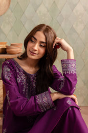 Purple Raina 2Pc - Embroidered Lawn Dress - BATIK