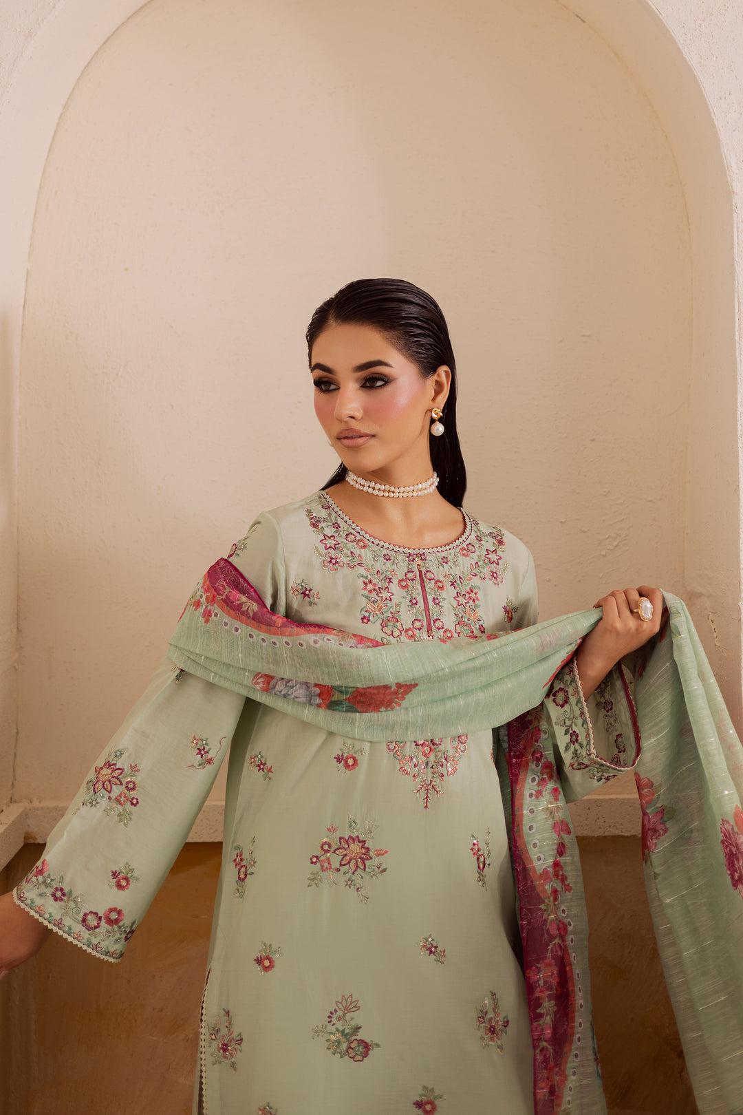 Senna 3Pc - Embroidered Lawn Pret
