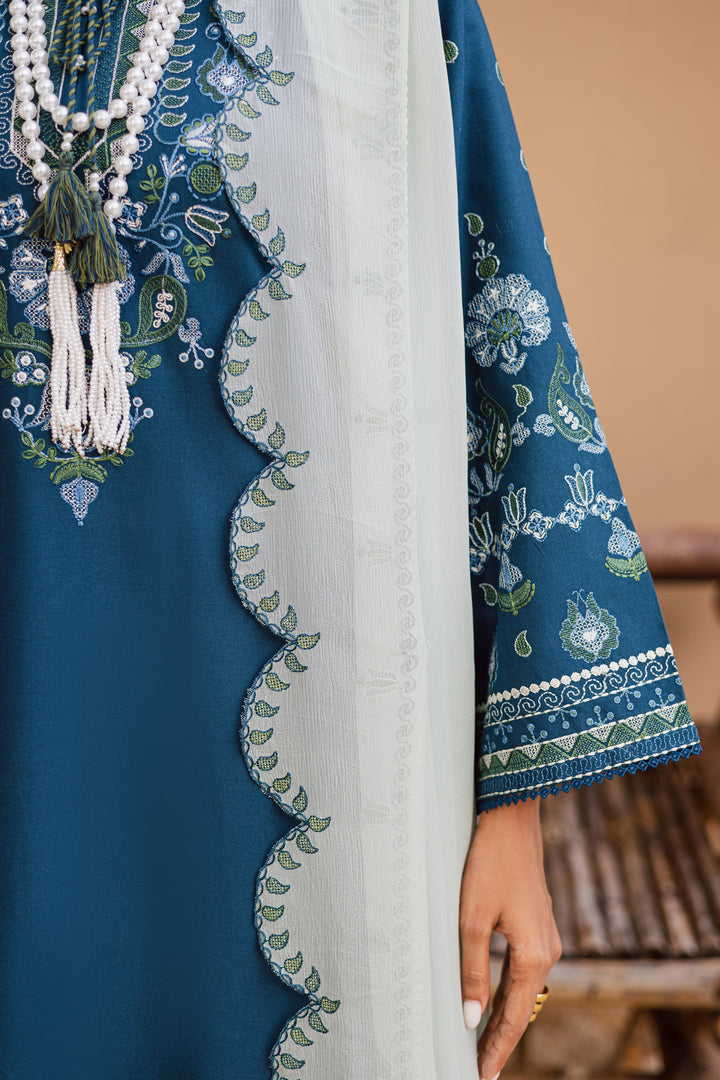 Stillwater Ridge 3Pc - Embroidered Khaddar Dress