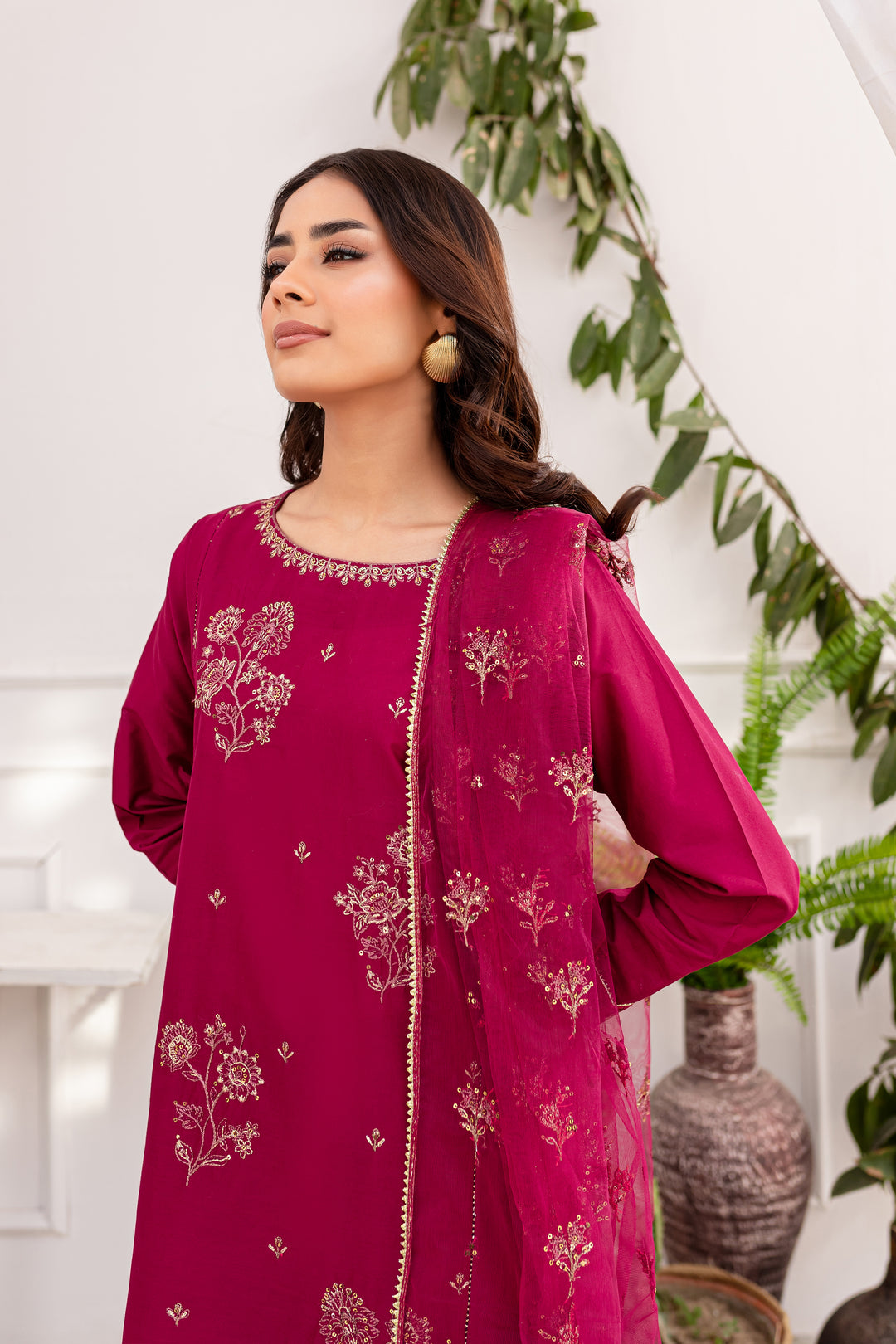 Sakura 3pc - Embroidered Lawn Dress - BATIK