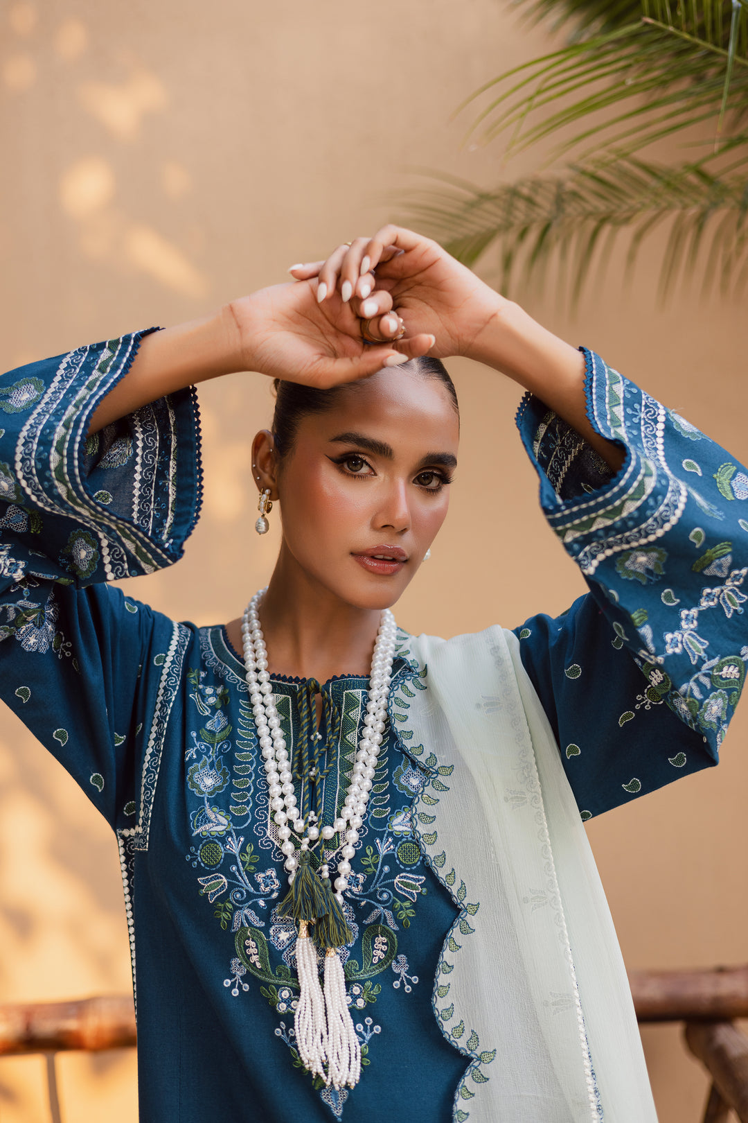 Stillwater Ridge 3Pc - Embroidered Khaddar Dress