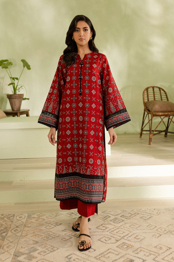 Scarlet 2Pc - Printed Khaddar Dress - BATIK