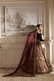 Maroon Parsa - 3Pc Formal Dress