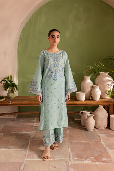 Amavi 2Pc - Embroidered Lawn Dress - BATIK