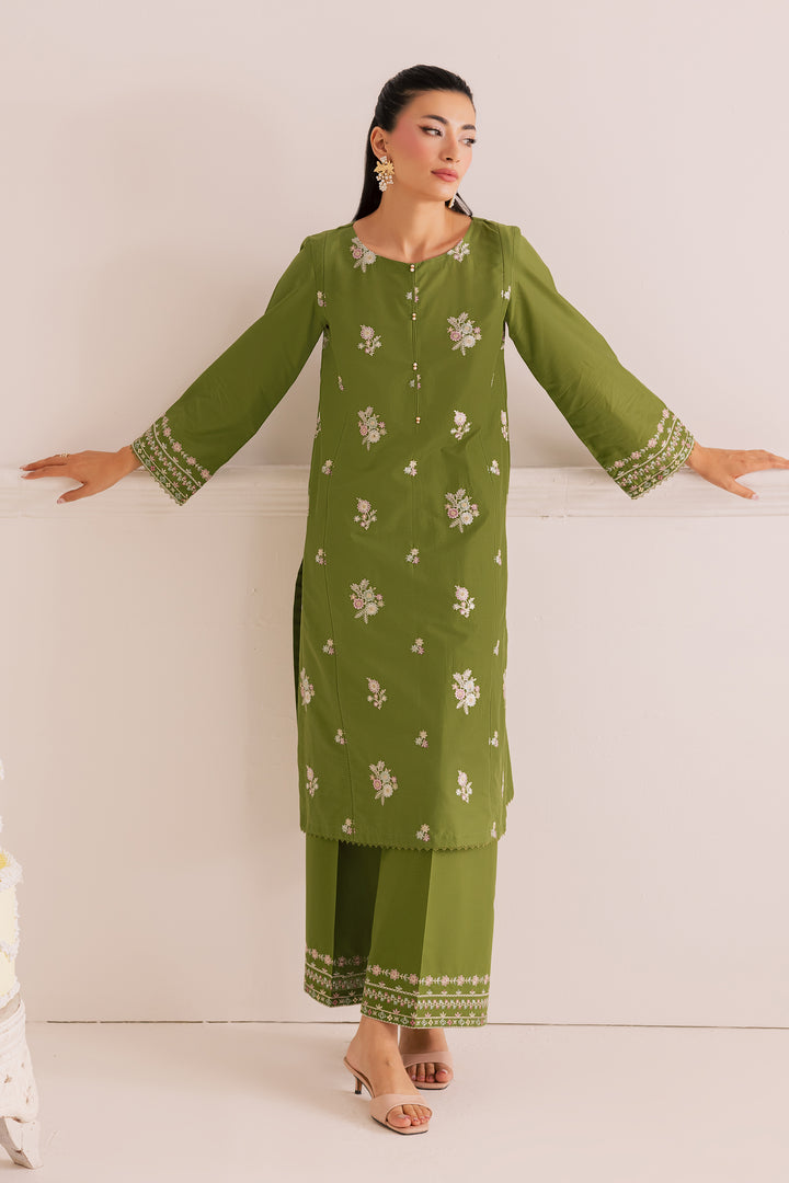 Wild Flower 2Pc - Embroidered Casual Pret