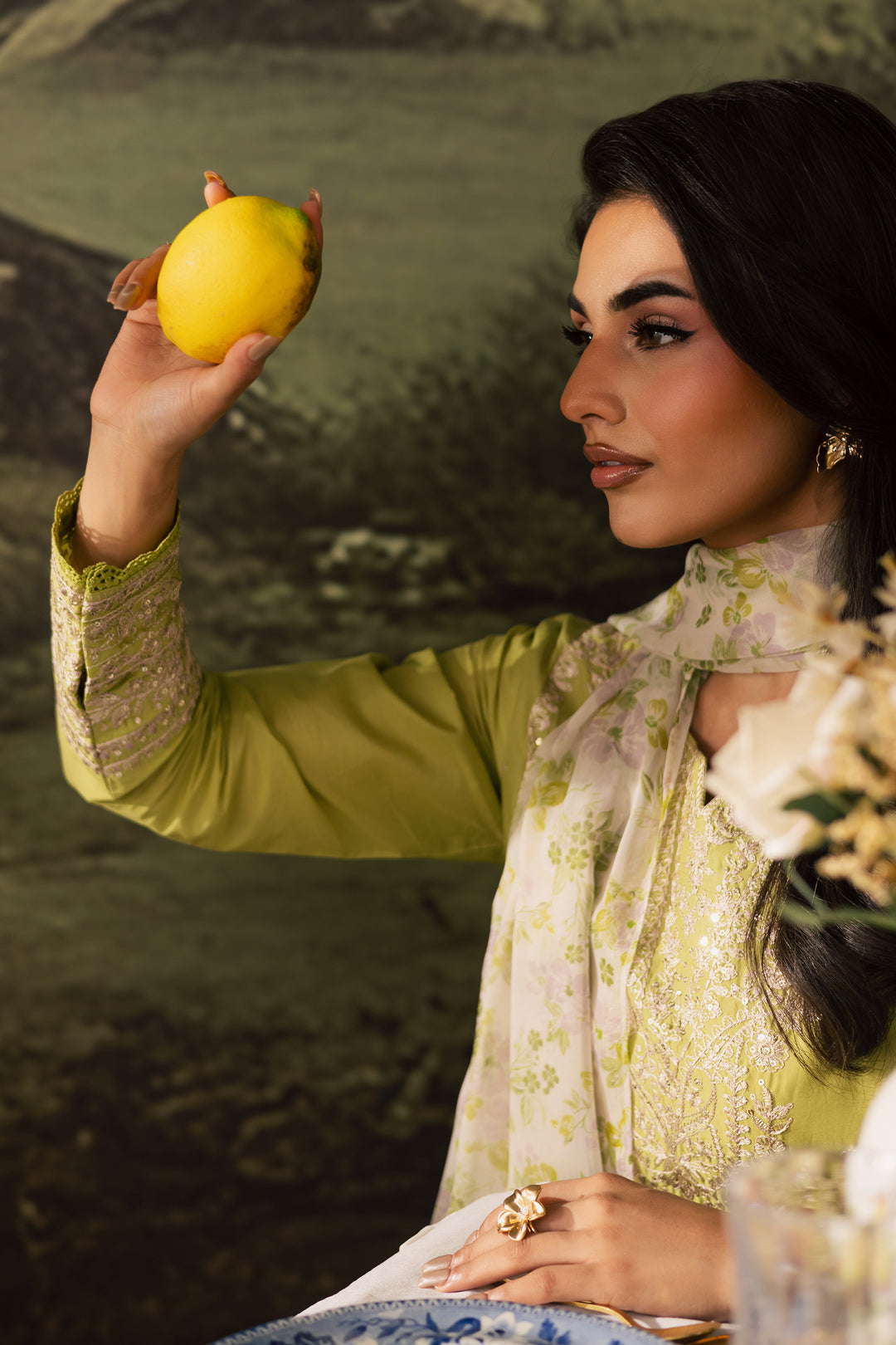 Malbus 3Pc - Embroidered Lawn Pret