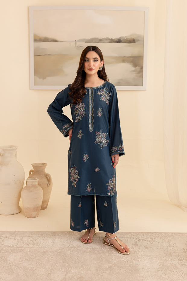 Adira 2Pc - Embroidered Lawn Dress - BATIK