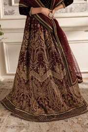 Maroon Parsa - 3Pc Formal Dress