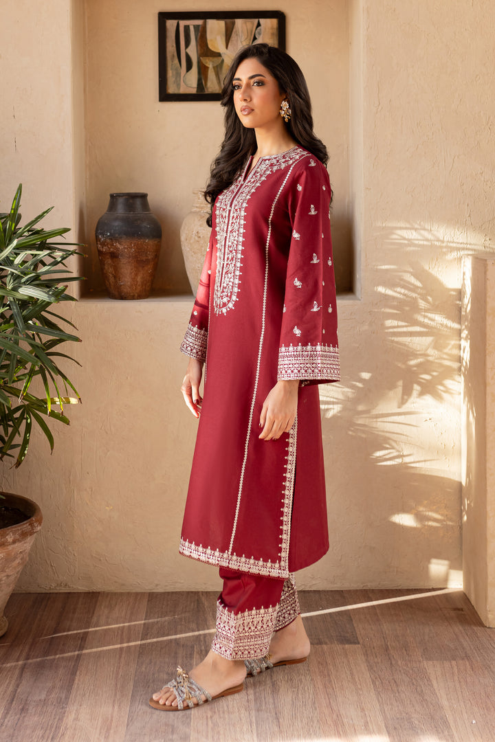 Jack Sparrow 2Pc - Embroidered Khaddar Dress - BATIK