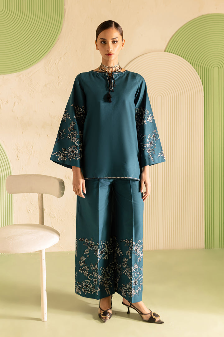 Hyelin 2Pc - Embroidered Khaddar Dress - BATIK