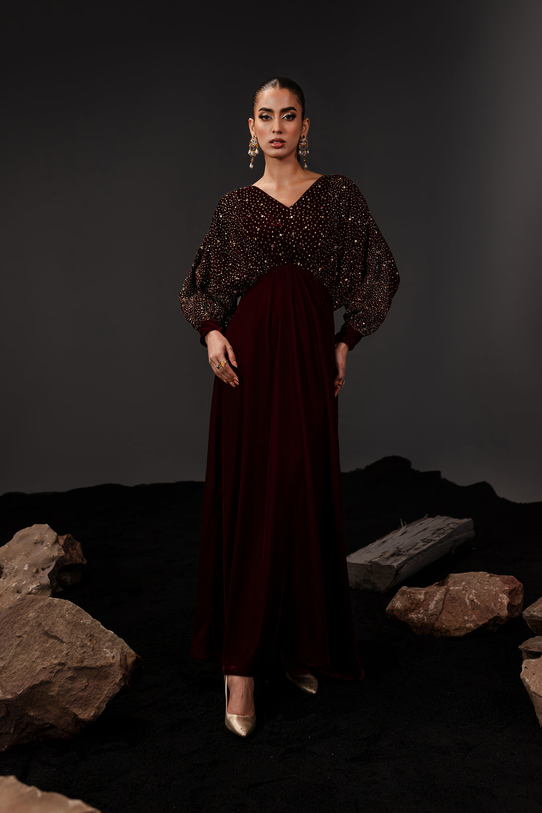 Groot 1Pc - Formal Velvet Maxi - BATIK