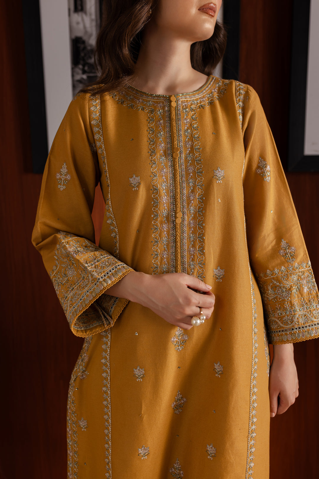 Sandy 2Pc - Embroidered Khaddar Dress - BATIK