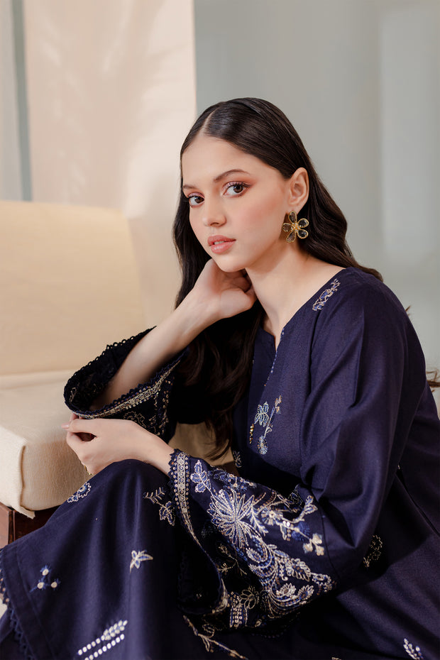 Raina 2Pc - Embroidered Karandi Dress - BATIK