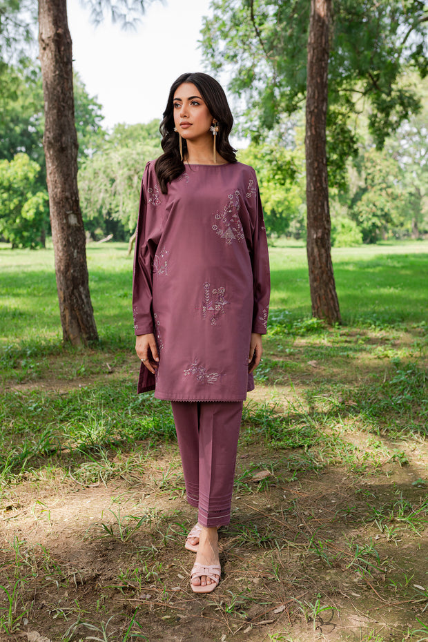 Frost 2Pc -  Embroidered Cambric Dress - BATIK