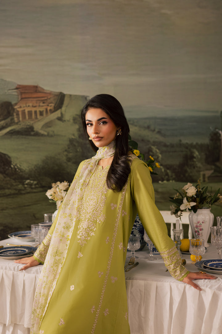 Malbus 3Pc - Embroidered Lawn Pret