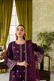 Cheshire 3Pc - Embroidered Lawn Dress