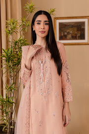 Duek 3Pc - Embroidered Karandi Dress - BATIK