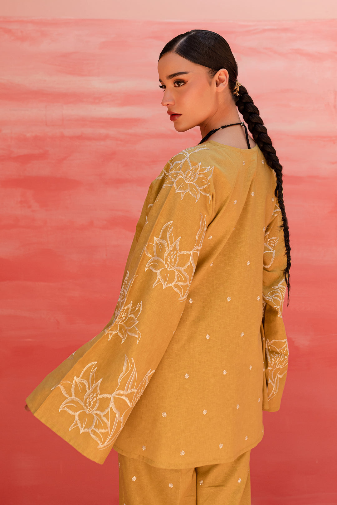 Famy 2Pc - Embroidered Karandi Dress - BATIK