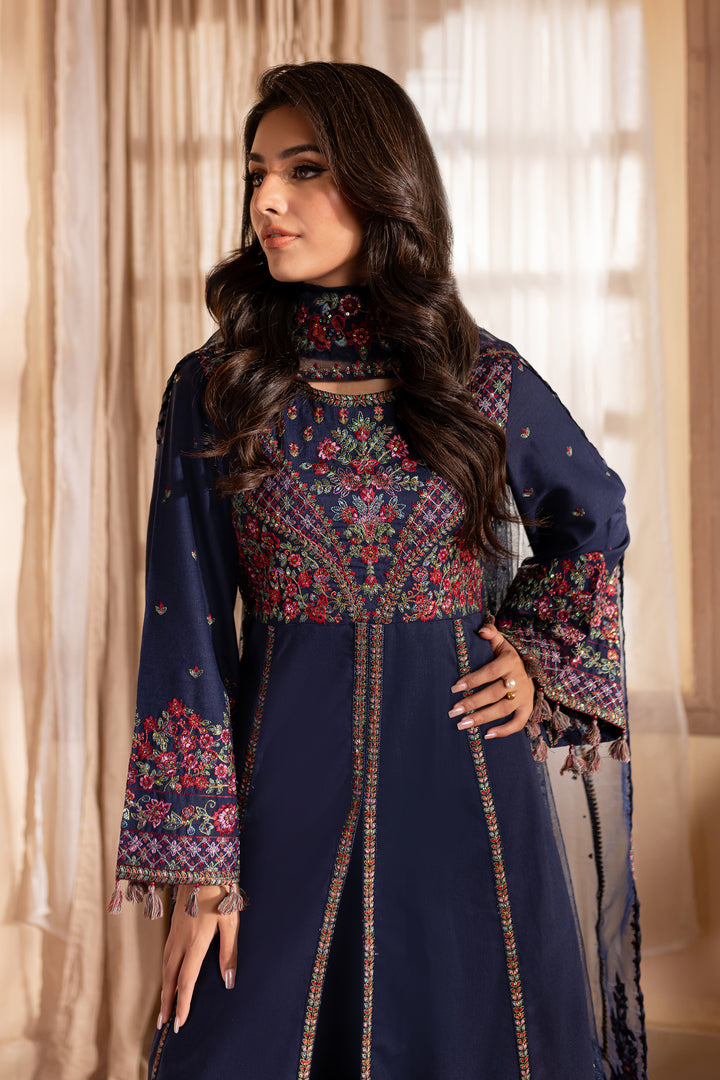 Aysel 3Pc - Embroidered Karandi Dress - BATIK